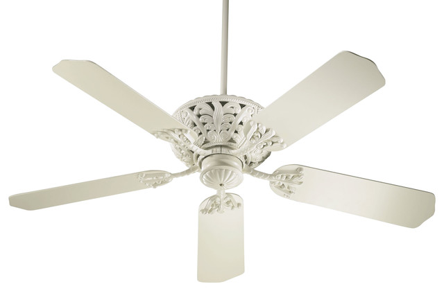 Windsor 52 Traditional Ceiling Fan Antique White Antique White