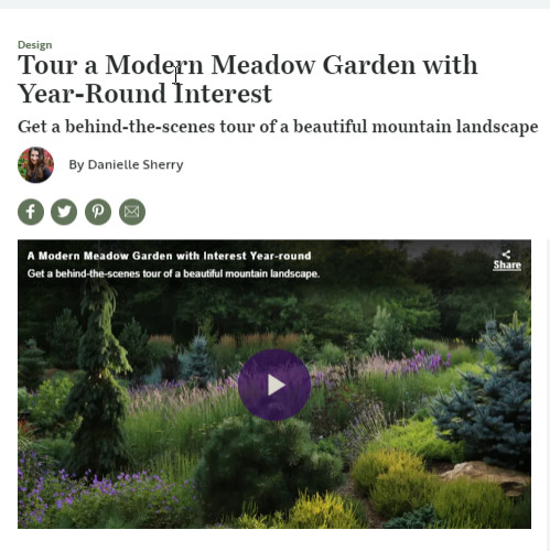 FG Tour a Modern Meadow Garden Graphic