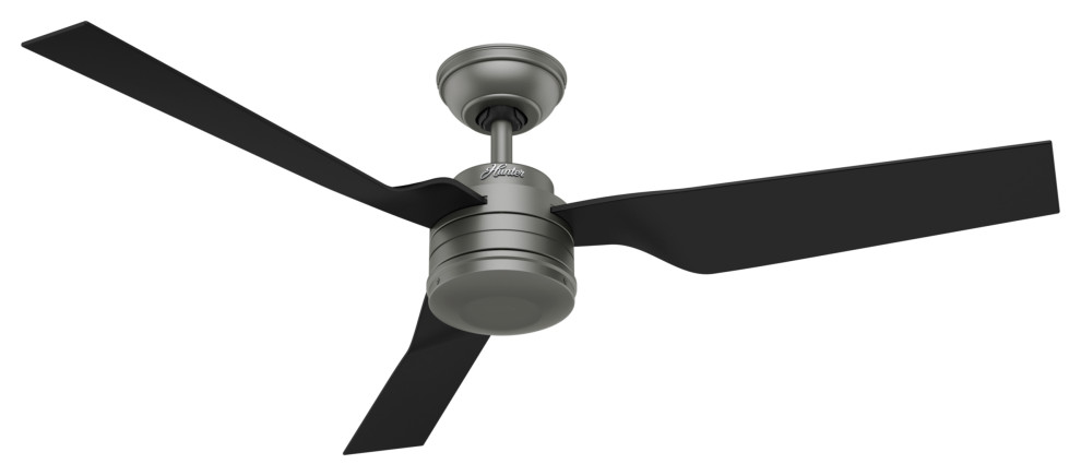 Hunter 52" Cabo Frio Antique Pewter Ceiling Fan With Wall Control