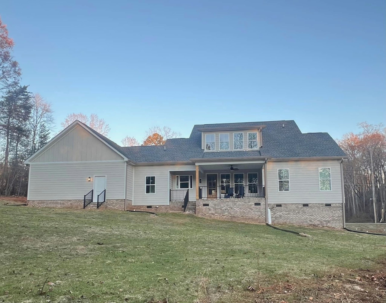 Rear of home