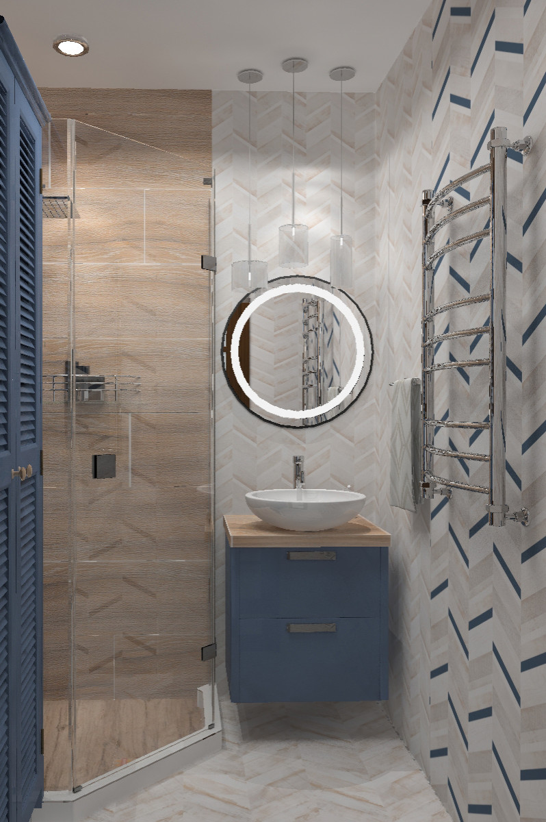 Ванная переделанная в душевую