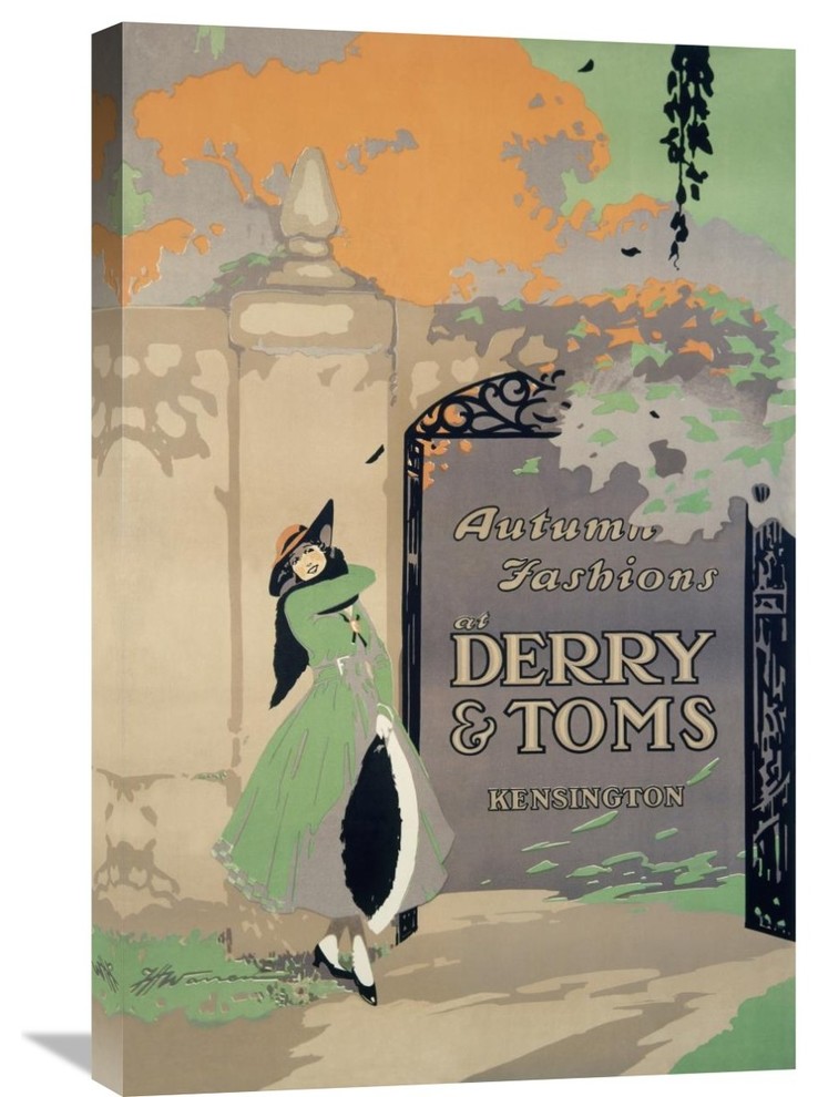 Derry And Toms/Autumn Fashions, 20"x30" Midcentury Prints And