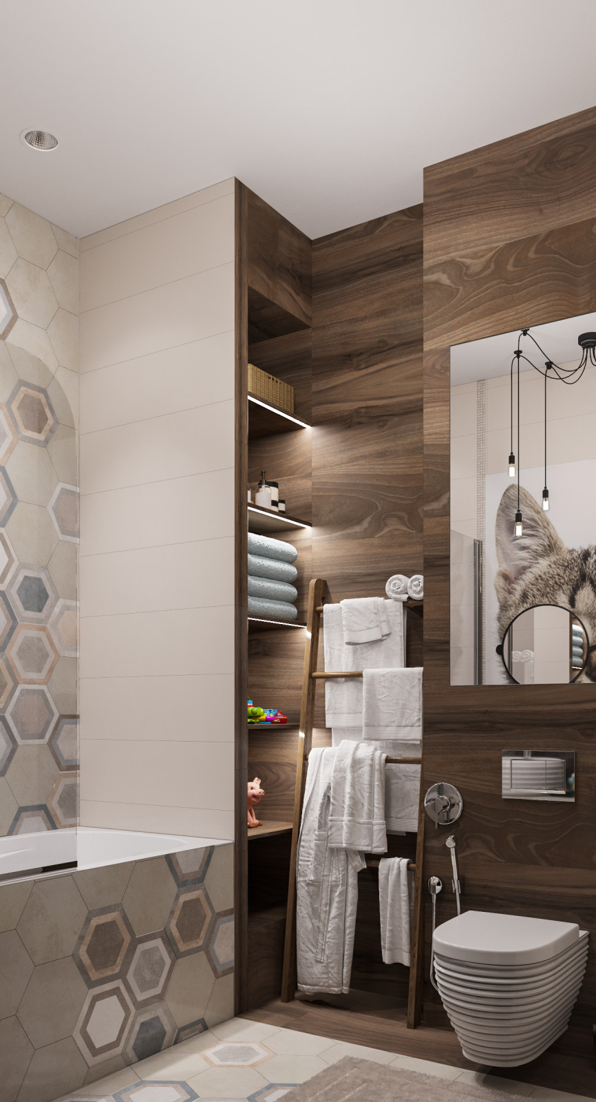 Дизайн проект квартиры "Элегантная роскошь"