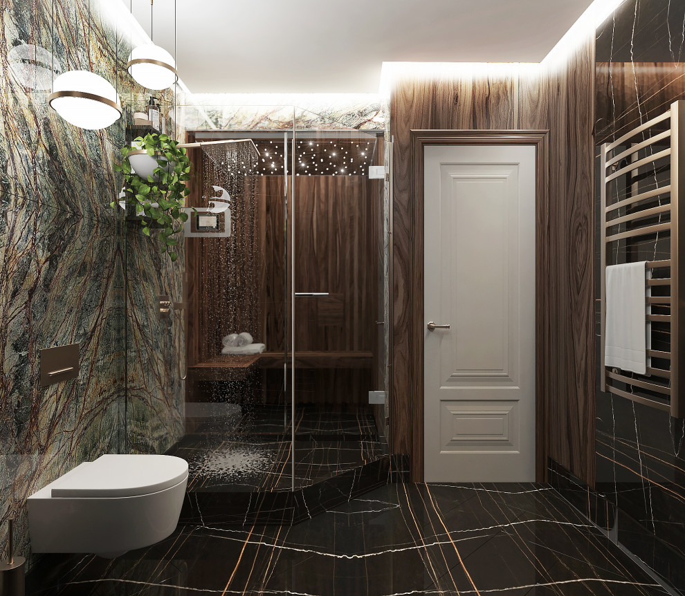 Дизайн интерьера "Мужской санузел в ЖК "Долина Сетунь"