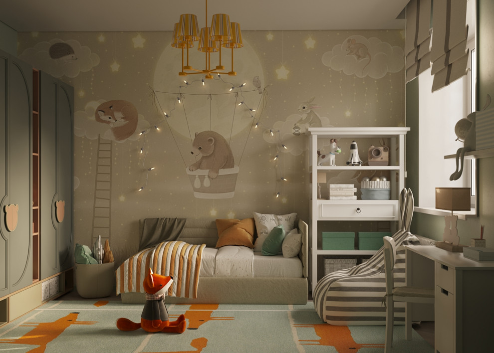 Детская в современном стиле, 15 м