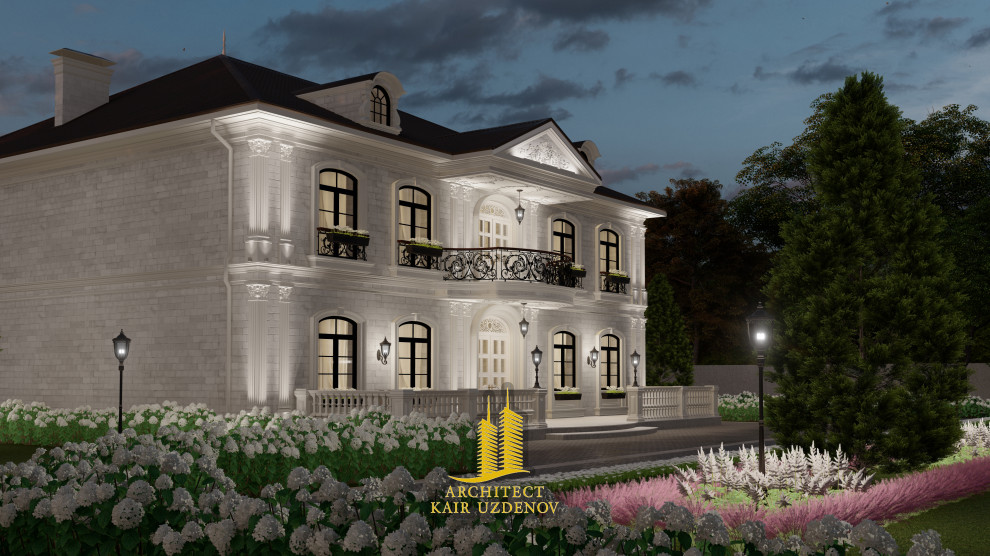 Проект дома в стиле Французский ренесанс