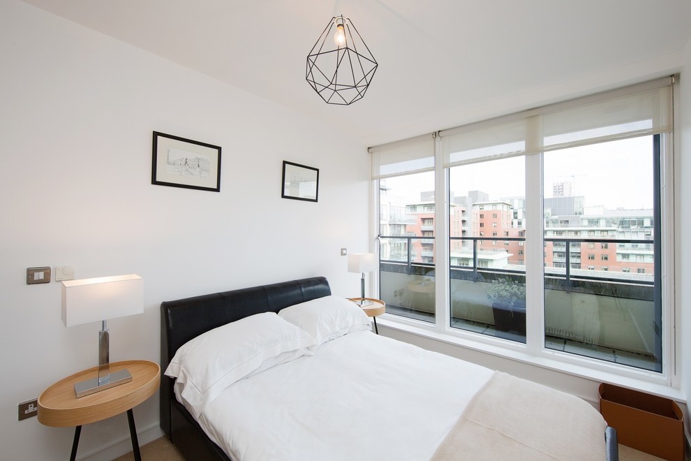 Photo of a contemporary bedroom in Dublin.