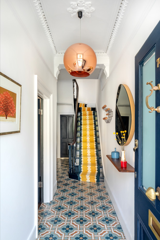 Design ideas for an eclectic entryway in London.