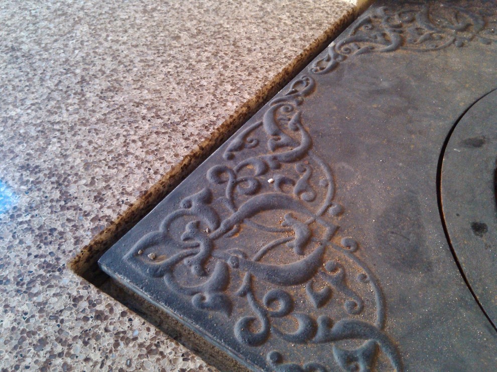 Кварцевая столешница на барбекю