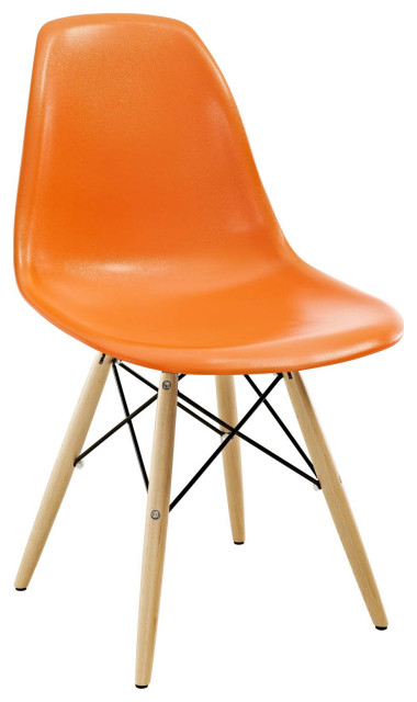 Pyramid Dining Side Chair, Orange