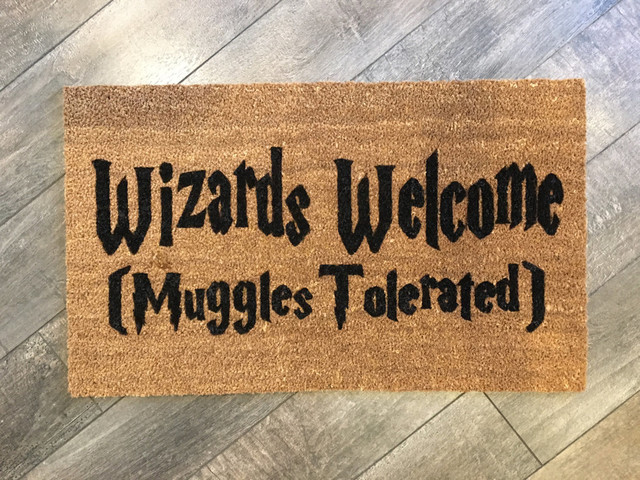 Hand Painted "Harry Potter" Welcome Mat - Contemporary - Doormats - by  Nickel Designs | Houzz