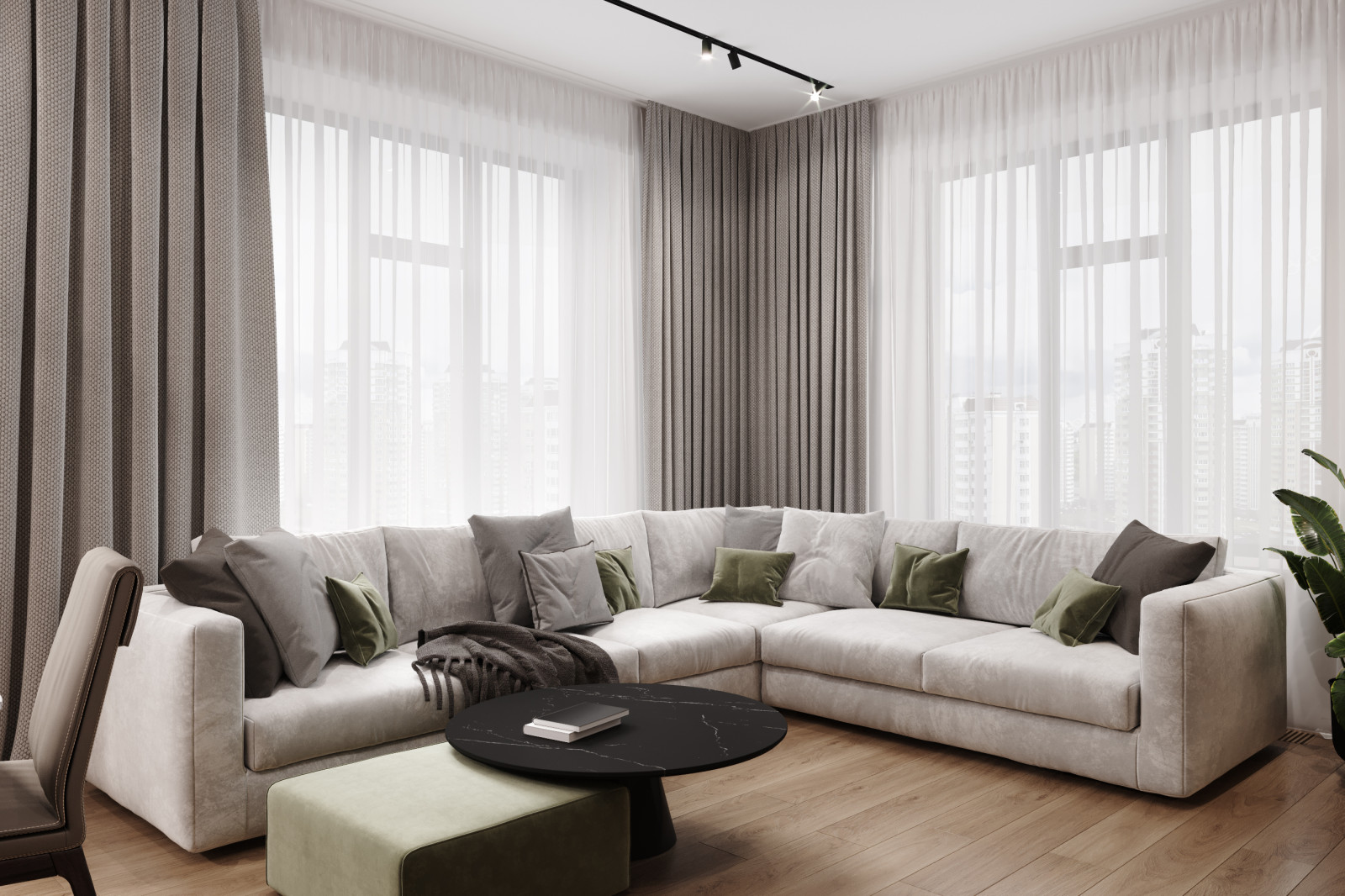 Квартира 127 кв.м. в современном стиле в ЖК Серебряный Парк.