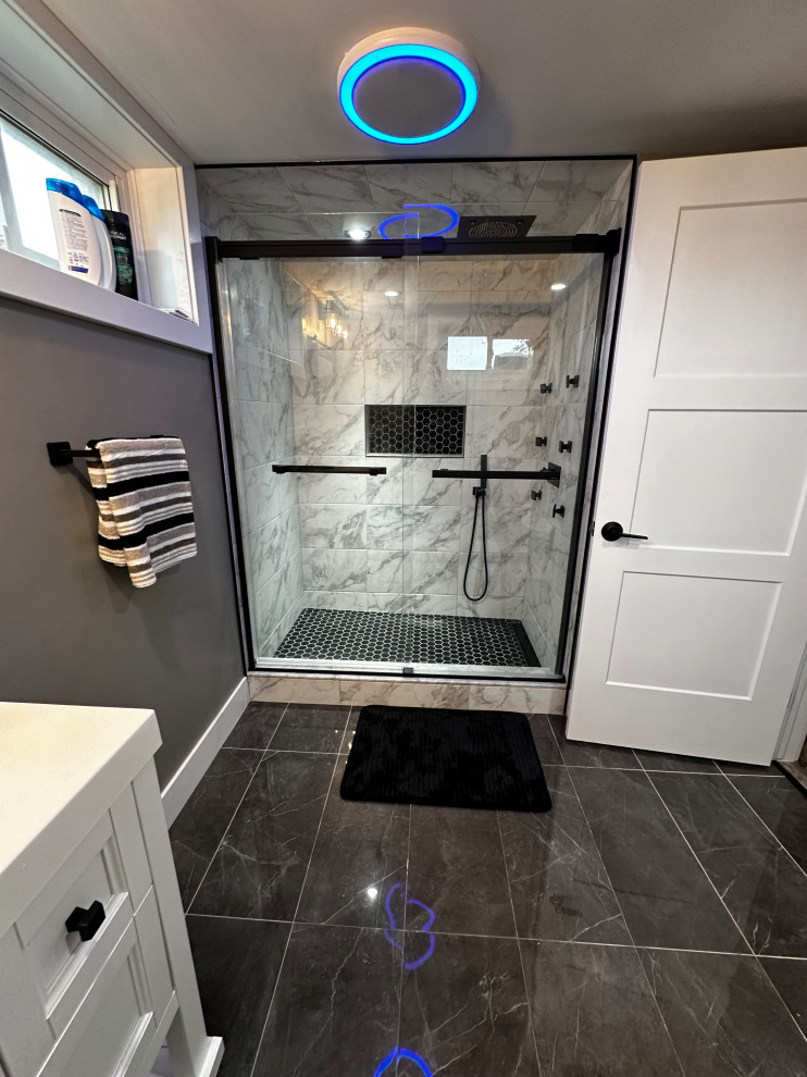 Largie Road - Modern Basement Bathroom - Dutton, ON