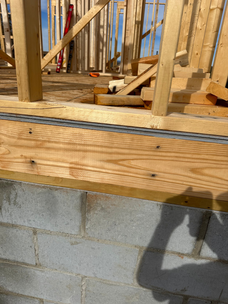 Wall sheathing covering rim joist and sill plate or not?