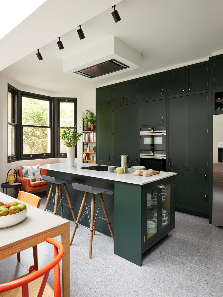 Example of a 1950s kitchen design in London