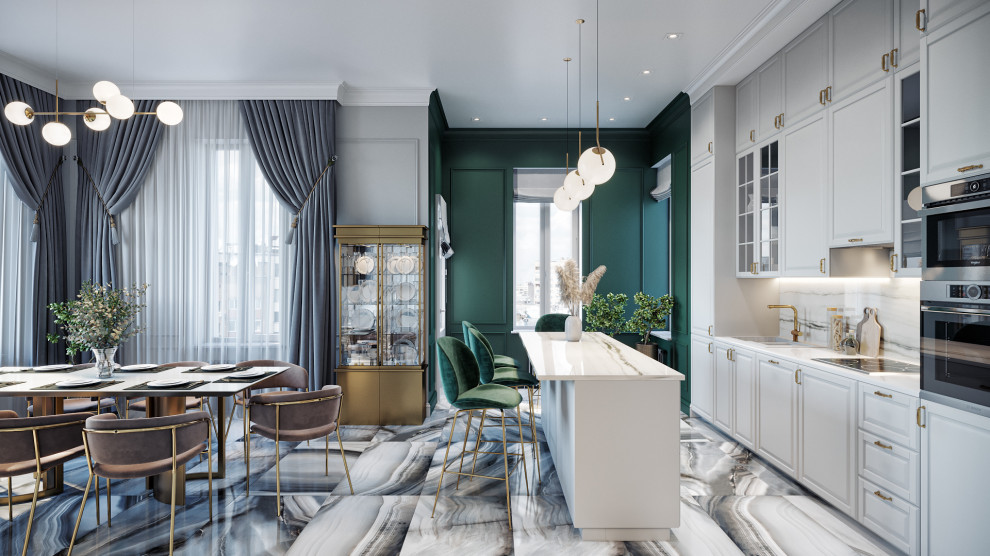 Дом  с яркими акцентами 120м