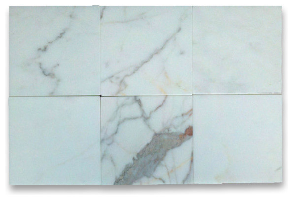 Calacatta Gold 4 x 4 Tile Honed - Marble from Italy
