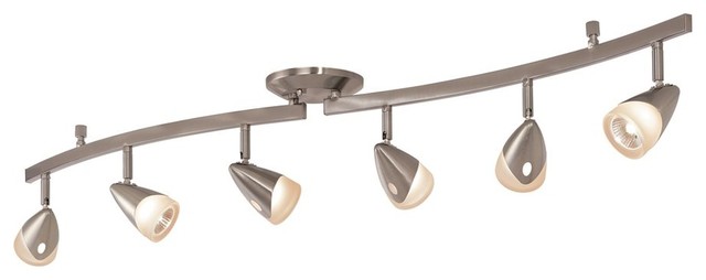 Catalina Lighting Aria 6 Light Gu10 Fixed Track Bar With Gl Catalina Lighting Aria 6 Light Gu10 Fixed Track Bar With Gl Shades