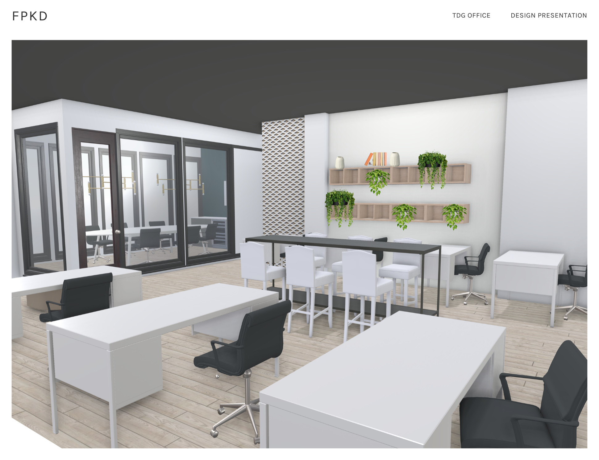 Design Process: Rendering for Berkshire Hathaway Office Design