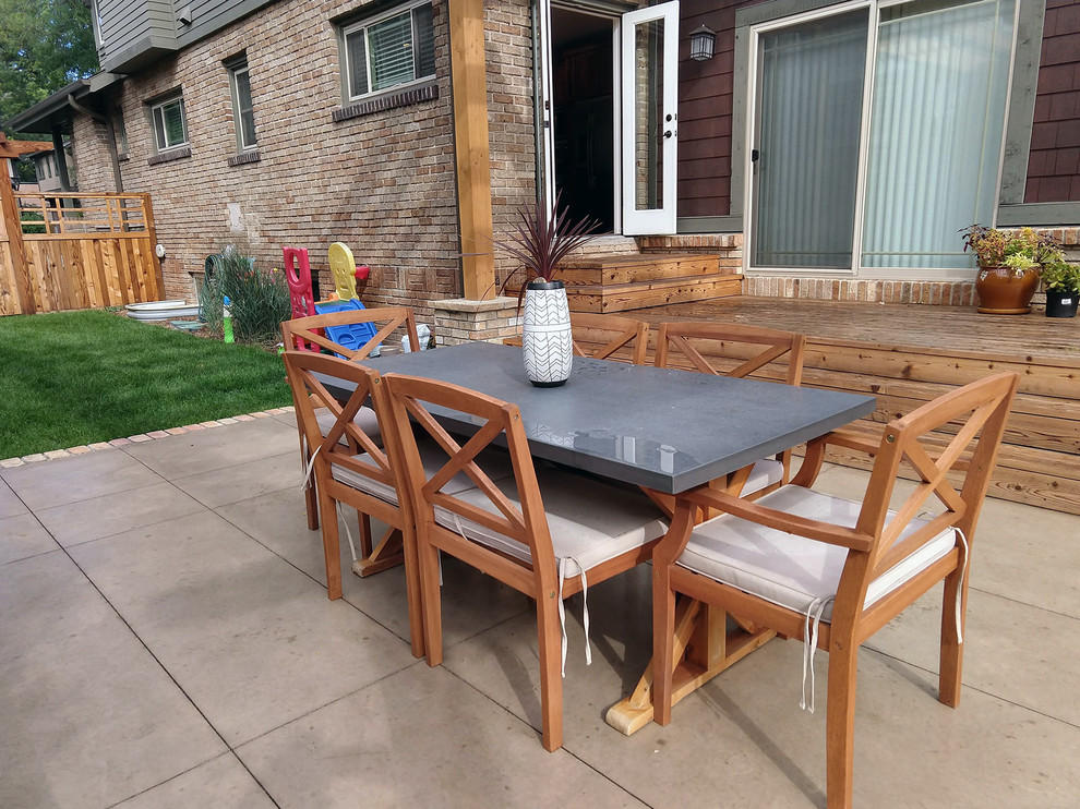 Contemporary Concrete Patio