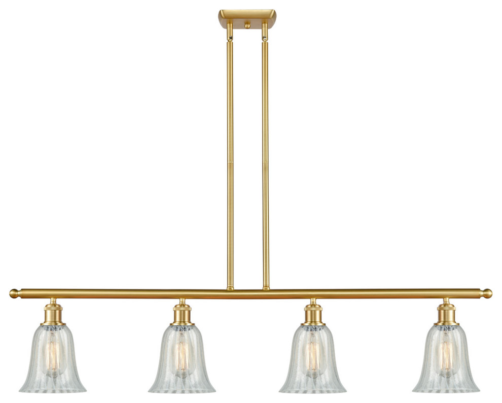 Ballston Hanover 3 Light Island Light in Satin Gold - Industrial ...