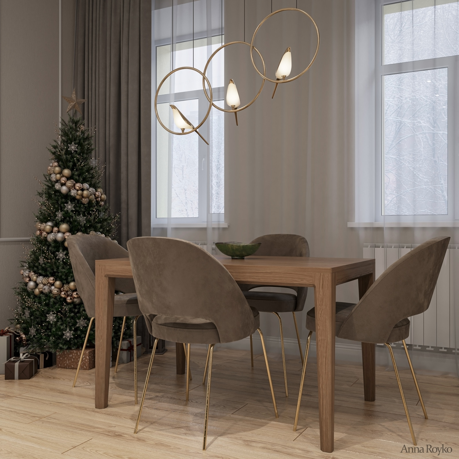 Визуализация гостиной