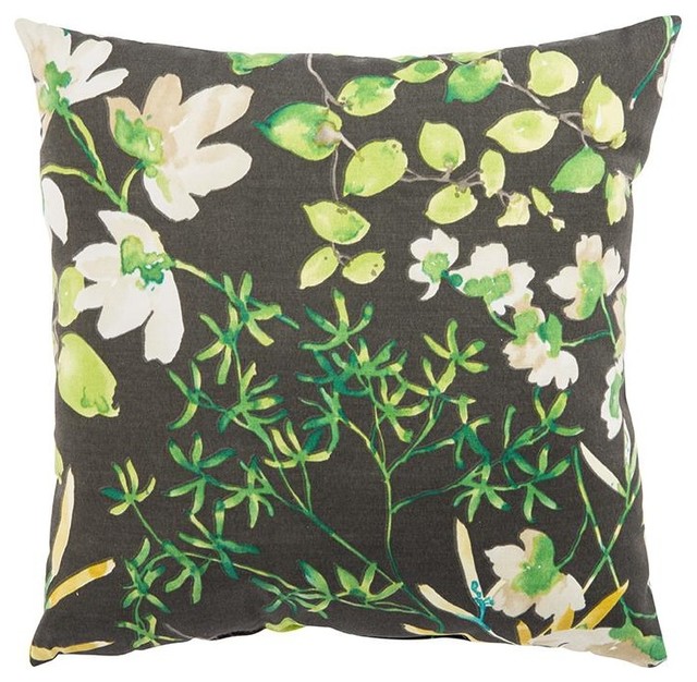 Jaipur Gazebo Outdoor Pillow Black Contemporary Outdoor