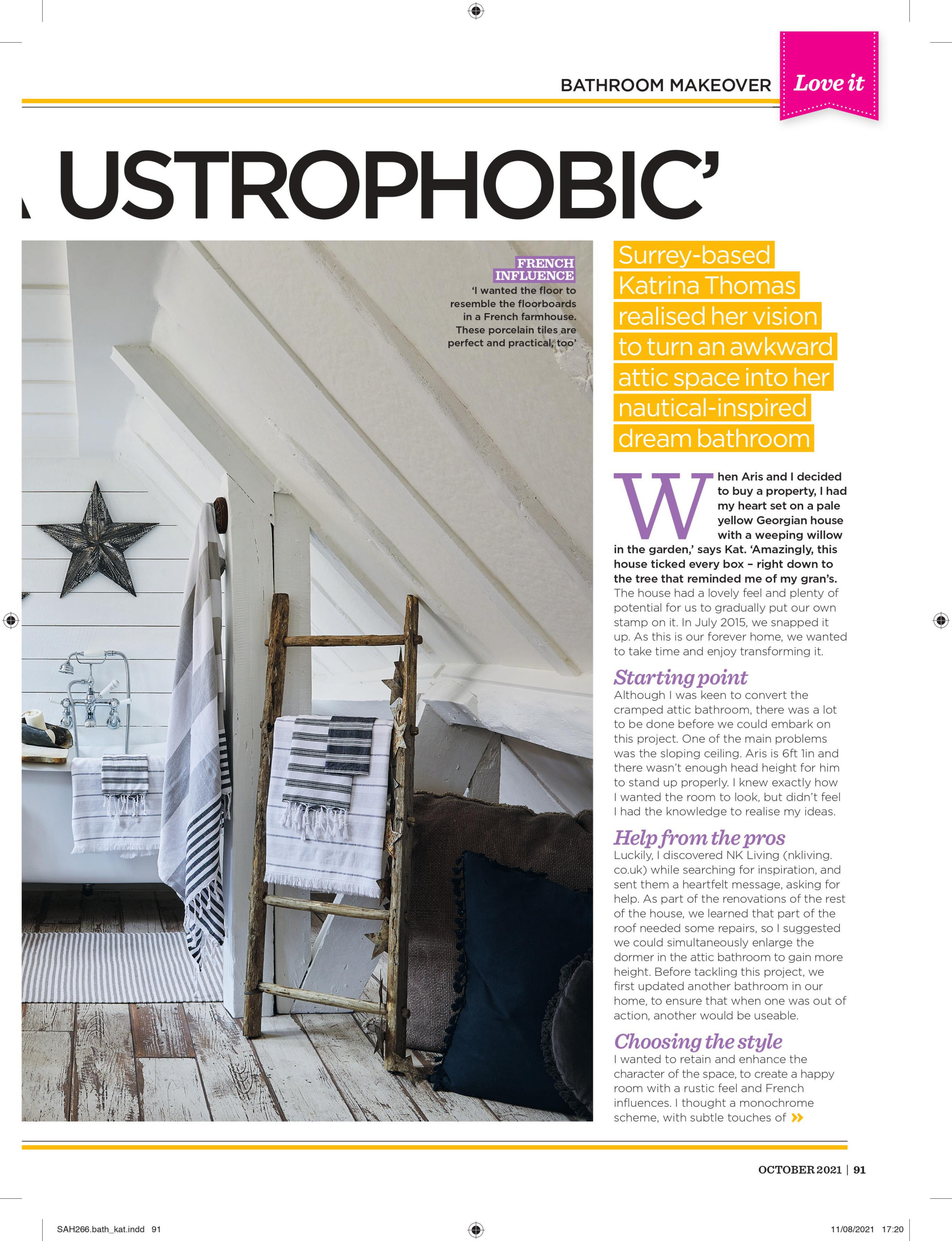 Publication Feature on Nautical-Inspired Bathroom Renovation