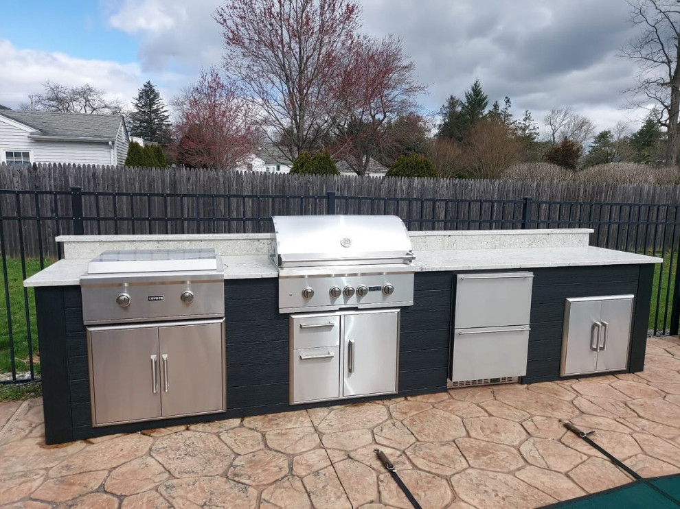 Straight Outdoor Kitchen