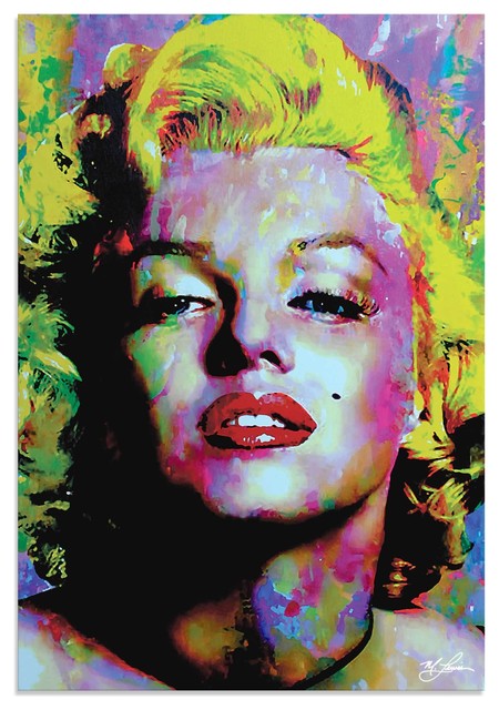 Pop Art 'Marilyn Monroe Relinquished Beauty', Ltd. Ed. Giclee on Metal ...