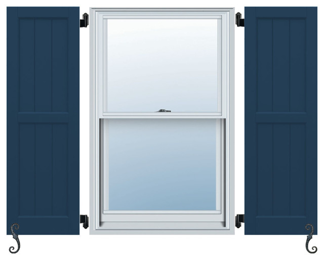 Atlantic Classic Framed Board and Batten Shutters, Set of 2 Exterior