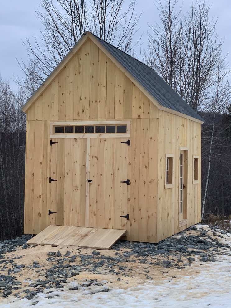 Timber Frame Shack Custom Timber Frame Shed/Sugar Shack - Rustic - Burlington - by White ...