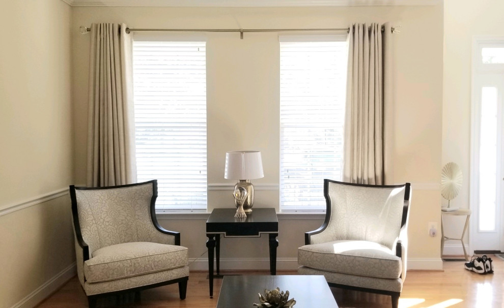 Living room - transitional living room idea in Baltimore