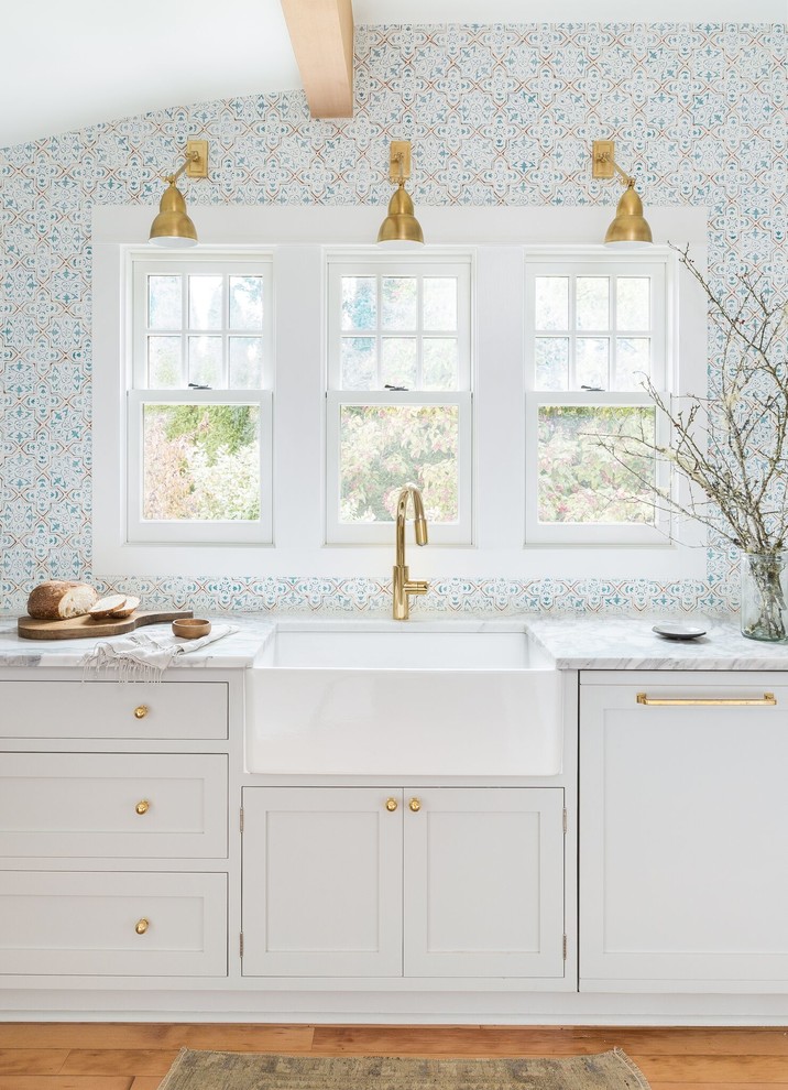 Inspiration for a transitional kitchen remodel in Seattle