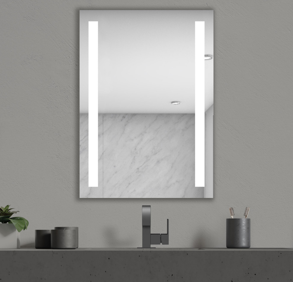 Seura Lumin LED Dimmable Lighted Bathroom Vanity Mirror, 3000 K ...