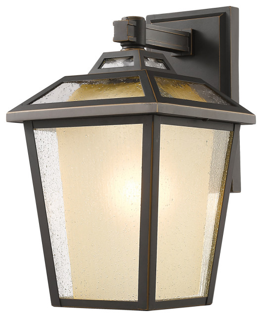 Z-Lite 532B-ORB One Light Outdoor Wall Sconce Memphis Outdoor Oil Rubbed Bronze