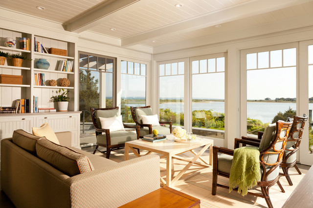 Green Harbor Boathouse maritimt-dagligstue