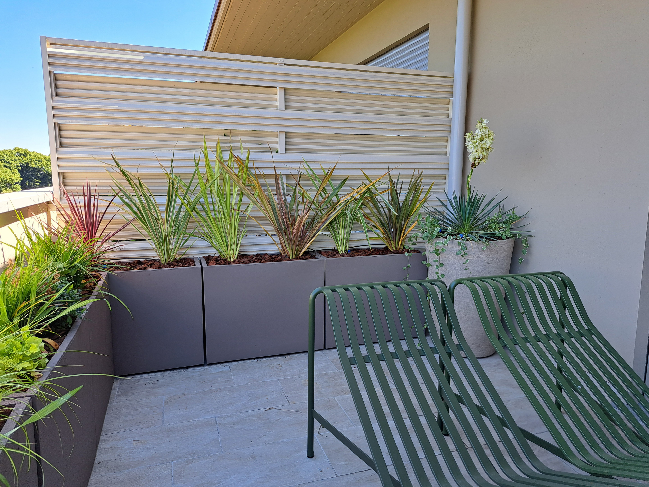 Realizzazione fioriere e vasi per un terrazzo sempreverde (o quasi)