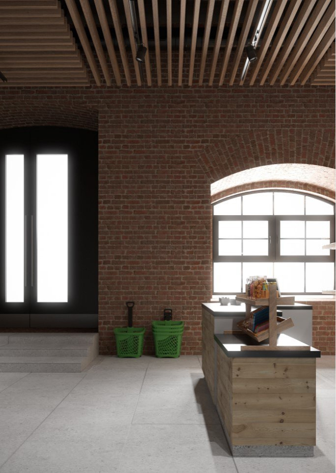 Магазин с зоной кафе