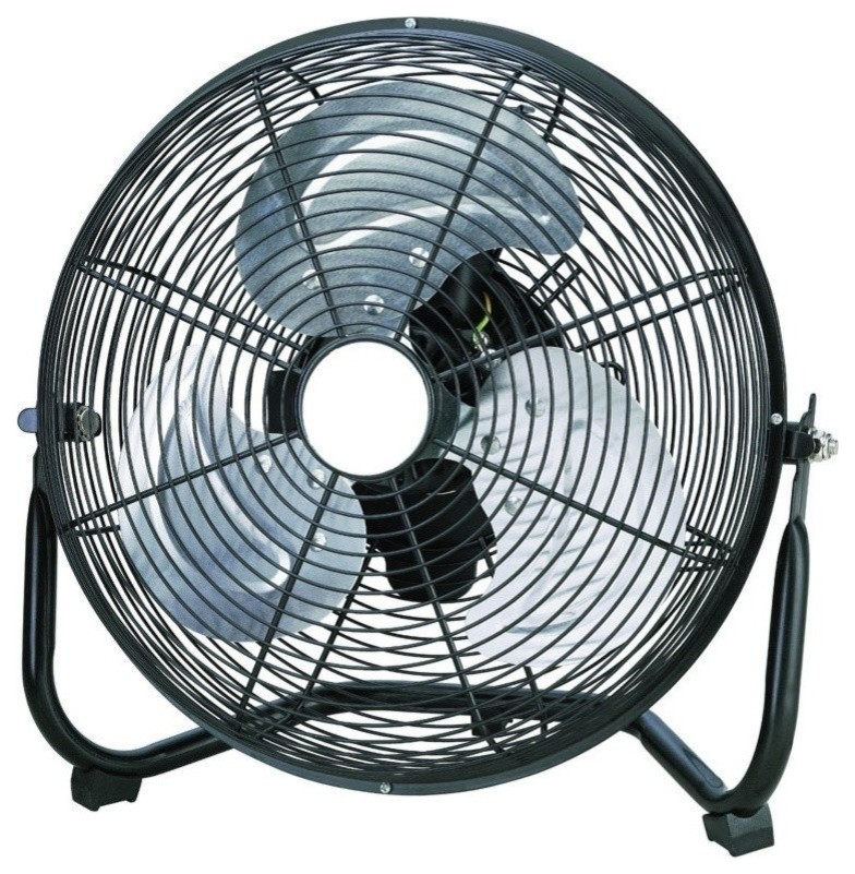 KoolFlo SFC2300B High Velocity Fan, 3 Blade, Black Traditional