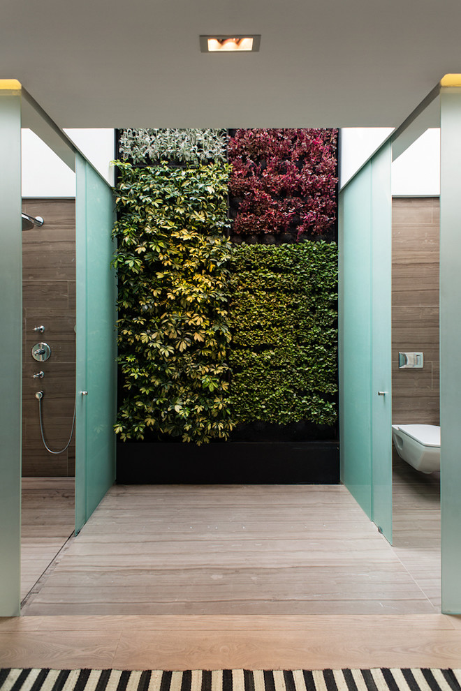 Contemporary bathroom in Mexico City.