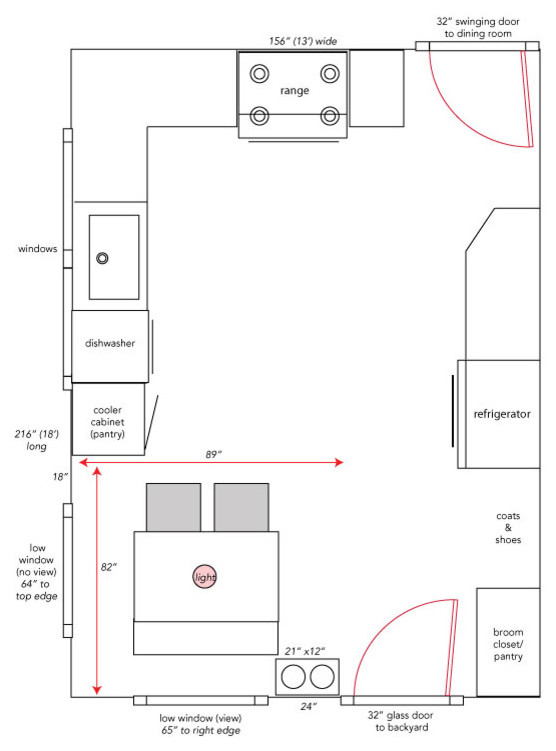 Help with breakfast room layout! | Houzz Forum