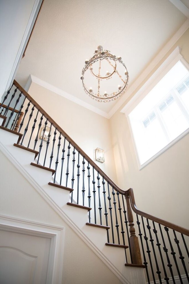 Transitional staircase in Orlando.