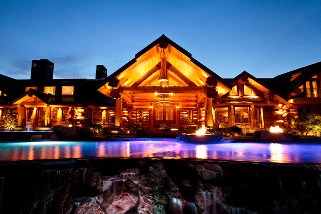 Log Cabin Awesome classico-facciata