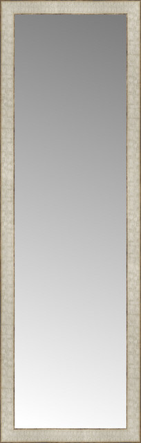 16"x49" Custom Framed Mirror, Silver Gold