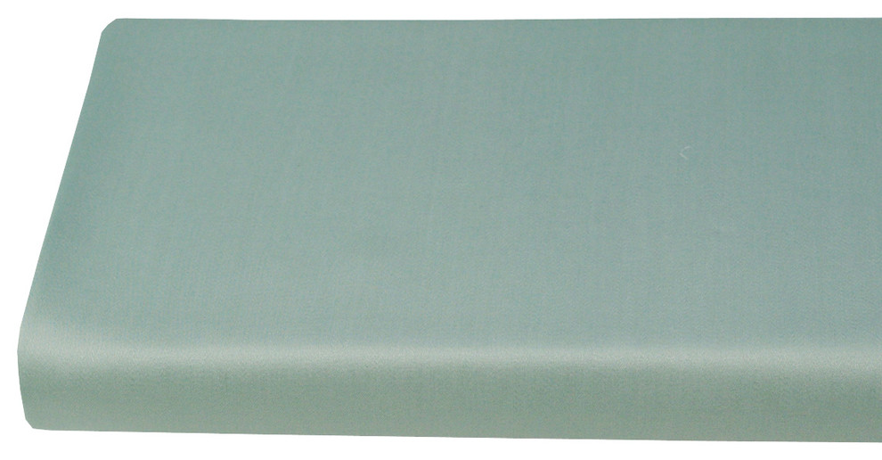 600 TC Solid 100% Bamboo Viscose Fitted Sheet, Sea, King