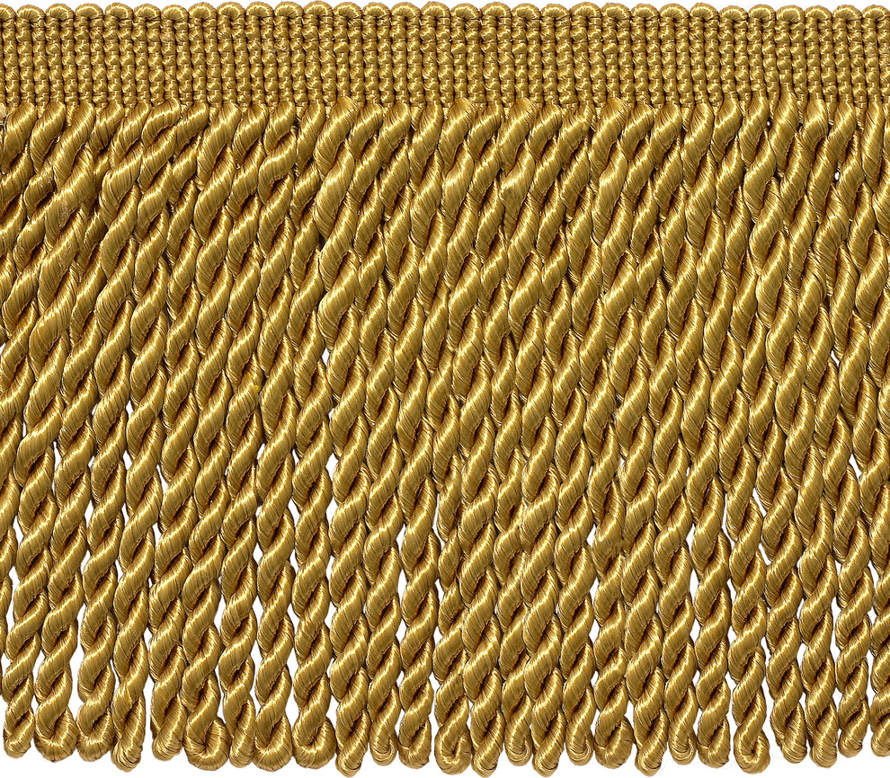 Bordure à Franges DÉCOPRO – Style BFT3 – Or Antique (C4) – Lot De 5 Mètres (5 Yards) – Neuf