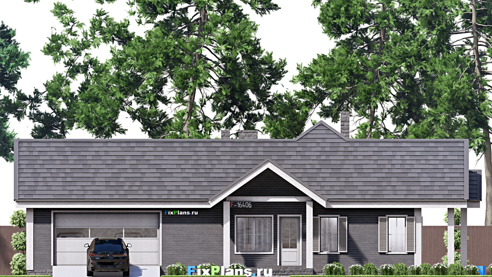 Проект одноэтажного дома 14х20м S150м2 F-16406