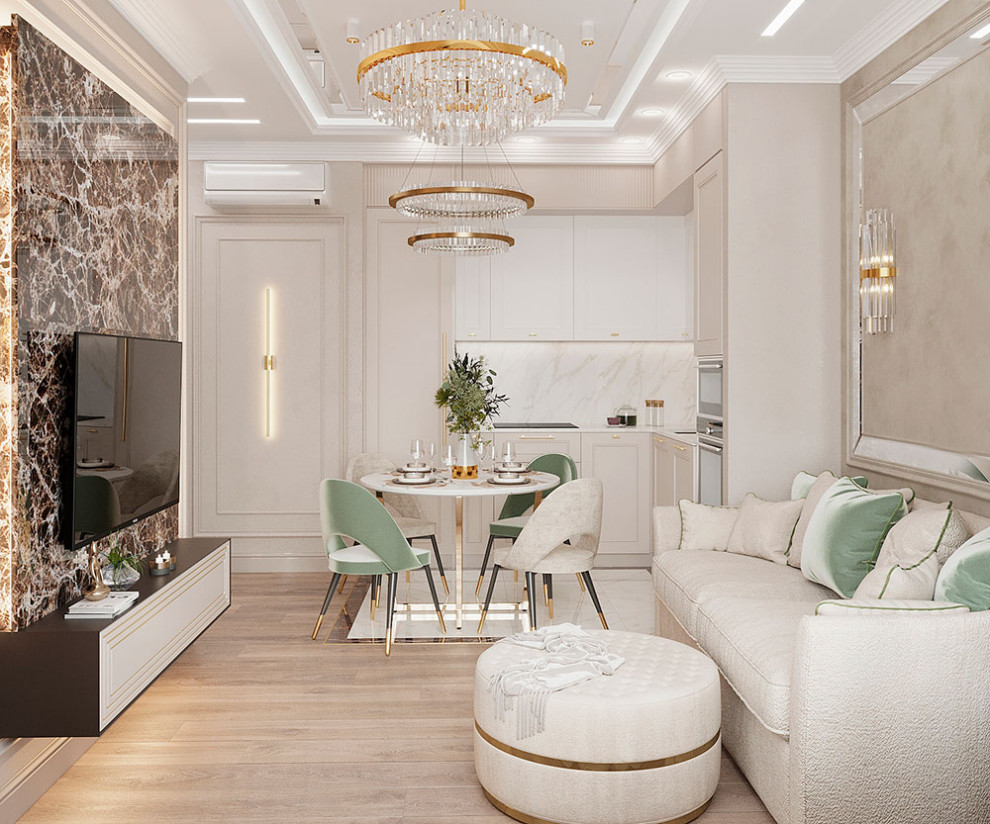 ДИЗАЙН ИНТЕРЬЕРА КВАРТИРЫ В ЖК ОГНИ, 60 КВ.М.