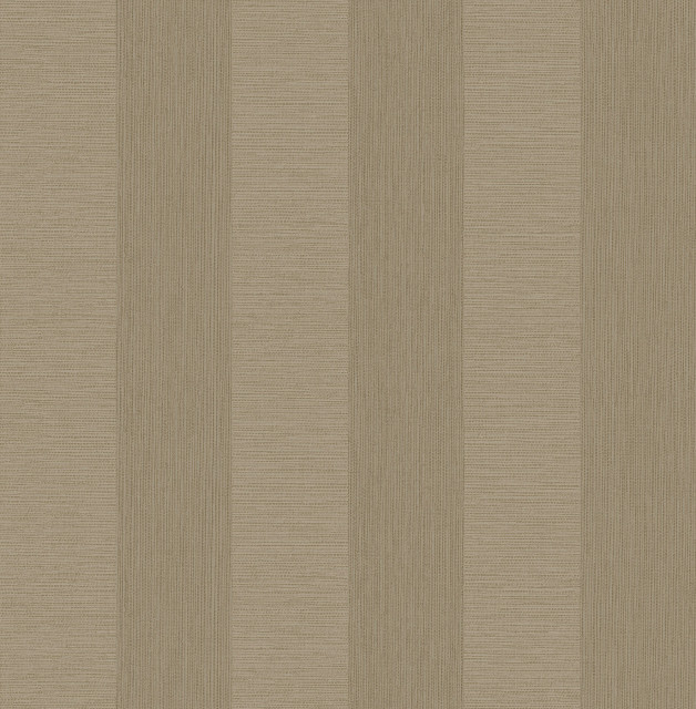 Intrepid Beige Faux Grasscloth Stripe Wallpaper Contemporary